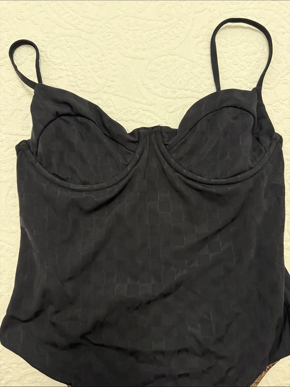acacia swimwear Black suit with Built-In Cups